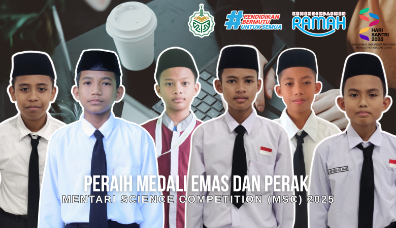 Enam Santri Al-Madani Raih Medali Emas dan Perak di Ajang Nasional Mentari Science Competition 2025